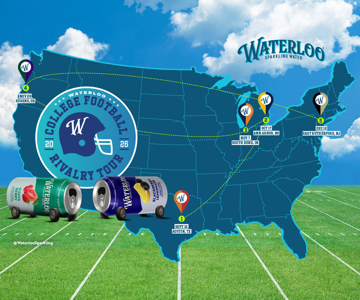 Waterloo Goes All In on College Football Rivalries with Nationwide Can Cruiser Tour