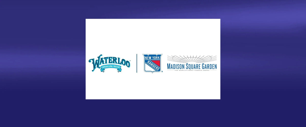 Waterloo Sparkling Water Named an Official Partner of the New York Rangers and Madison Square Garden logo image.