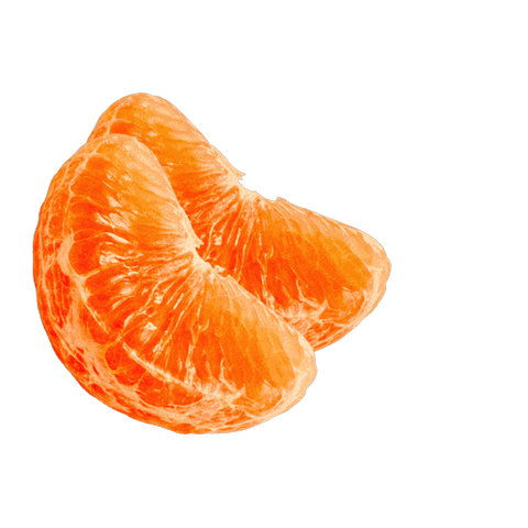 Fresh, juicy mandarin orange slices on black background, showcasing vibrant color and texture.
