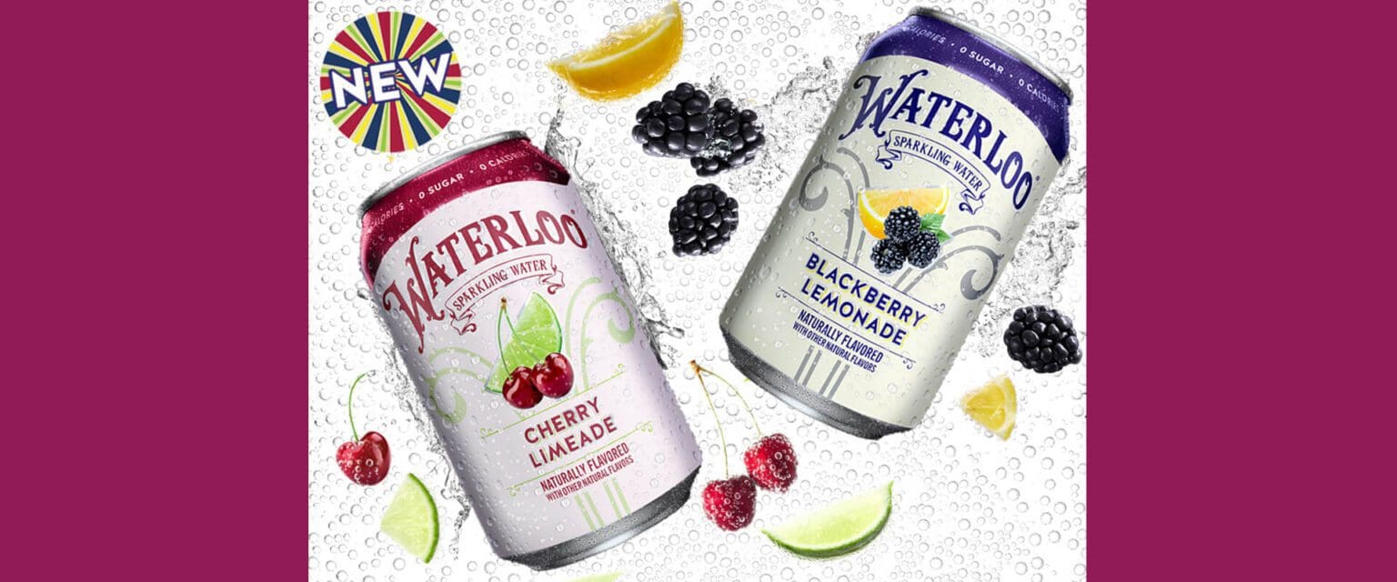 Waterloo Introduces Cherry Limeade & Blackberry Lemonade, Celebrates